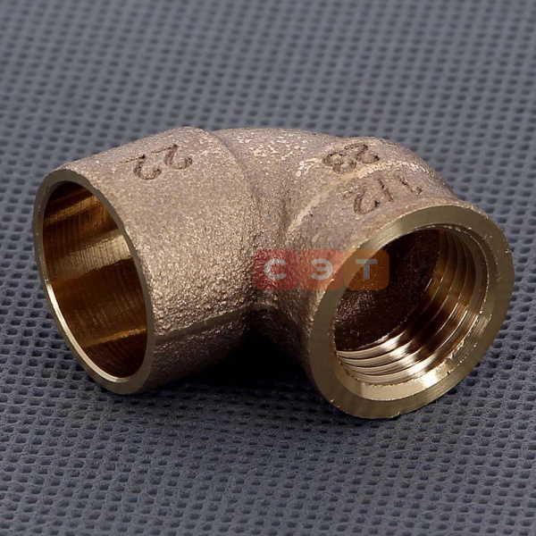 Угол-пайка с внутренней резьбой  22 х 1/2" (модель 94090G )
